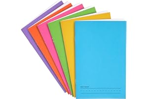 BRIGHT CREATIONS 6 Pack of Blank Books for Kids to Write Stories, Make your Own Comic, Journal, or Book, Paperback (6 Colors, 12 Sheets/24 Pages, 5.5x8.5 in)