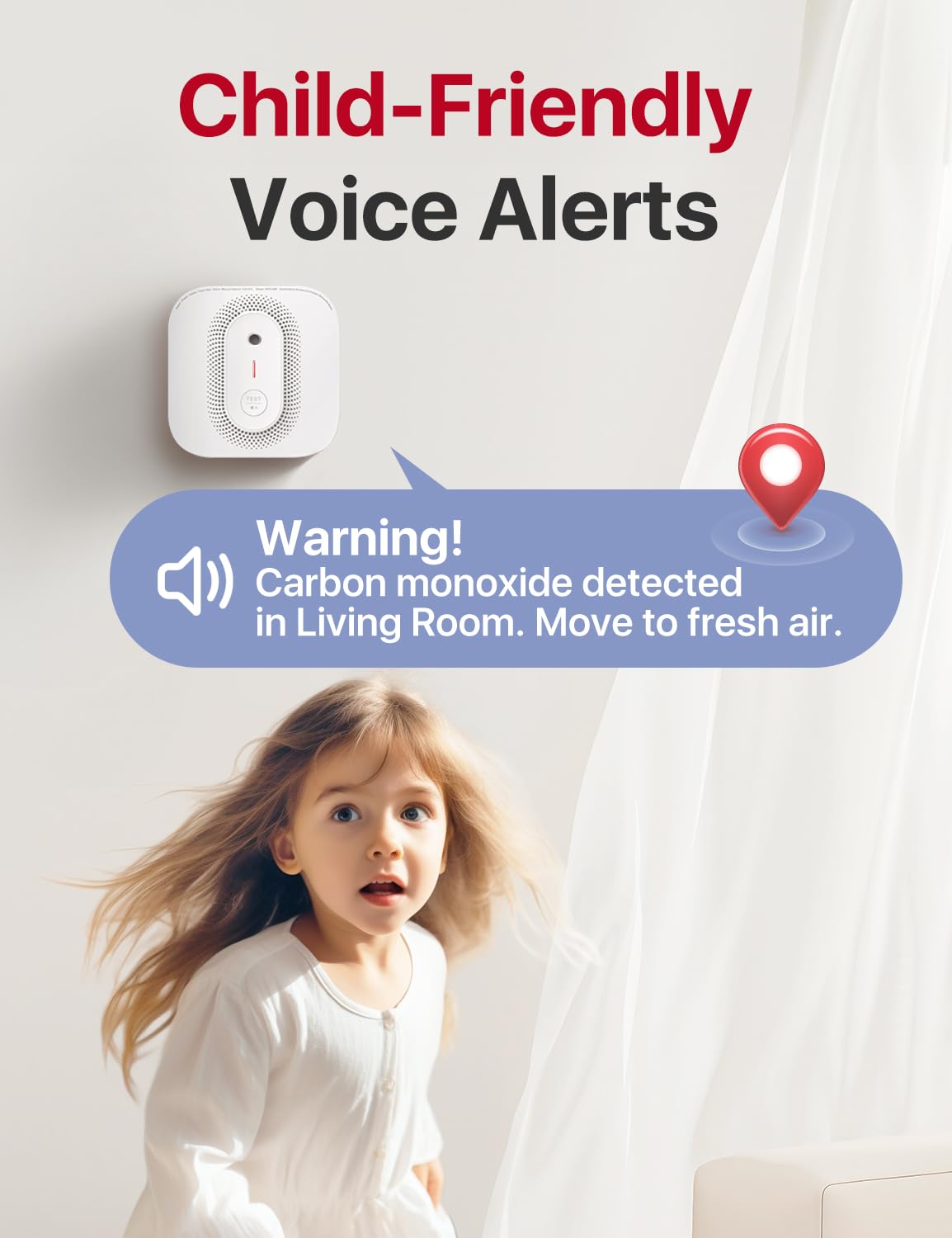X-Sense Smoke Detector Carbon Monoxide Detector Combo Hardwired with Voice Location, Hardwired Interconnected Smoke and Carbon Monoxide Detector, Model XP02-AR, 1-Pack