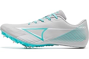 LEOCI Men's Track and Field Spikes Shoes Women's Metal Spikes Lightweight Running and Jumping