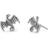 Boma Jewelry Sterling Silver Dragon Stud Earrings