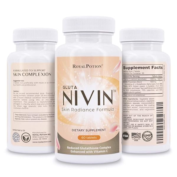 nivin glutathione GuatemalaDigital.com: NIVIN Max Potency Reduced L-Glutathione Complex  1500mg Skin Whitening Pills All Antioxidants w/Alpha Lipoic Acid, Vitamin  C, Milk Thistle, L-Cysteine, Green Tea