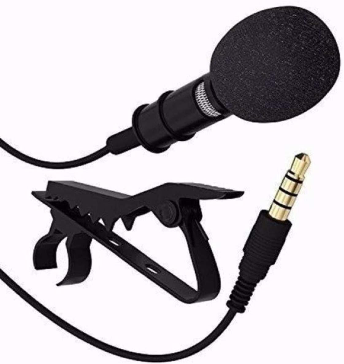 Encul Techstream Digital Noise Cancellation Clip Collar Mobile Mic Condenser for Video Recording, Interview, Lectures