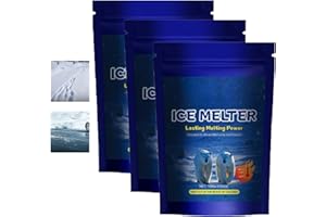 Ice Melt, 100g Snow Melting Removal, Effectively Salt for Ice and Snow for Gentle On Materials, Outdoor Deicer Solution for S