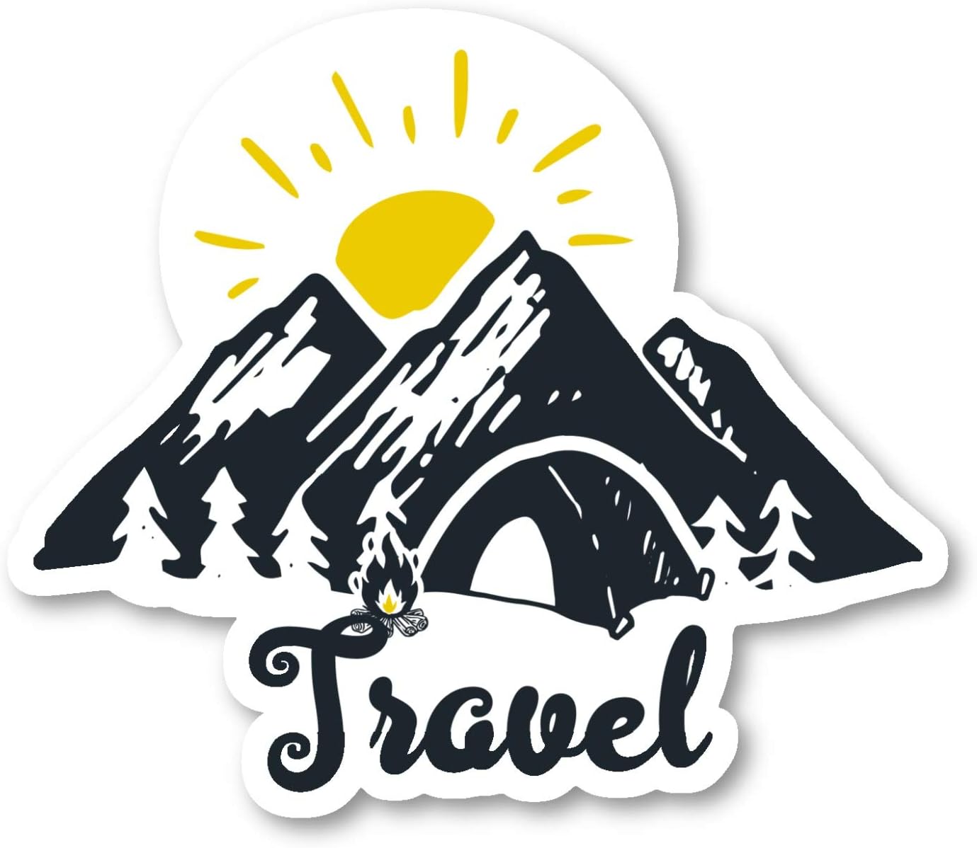 Travel Sticker Travel Love Stickers - Laptop Stickers - 2.5 Inches Vinyl Decal - Laptop, Phone, Tablet Vinyl Decal Sticker S214384