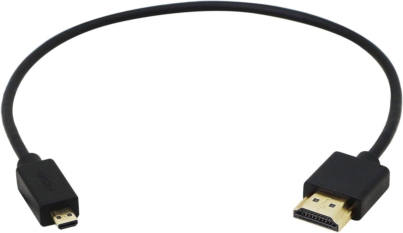 CERRXIAN High-Speed 4K, Ultra HD, HDMI 2.0 Cable, 0.3m / 1 Feet (Latest Standard) Supports Ethernet, 3D