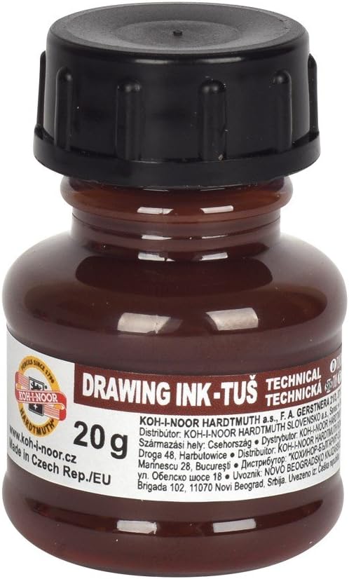 Koh-I-Noor 141700902LP 20 g Technical Drawing Ink - Brown, 0 ml