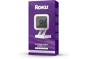 Roku CW2000R Smart Home Outdoor Wired Camera SE Security Camera w/Motion & Sound Detection (Renewed)