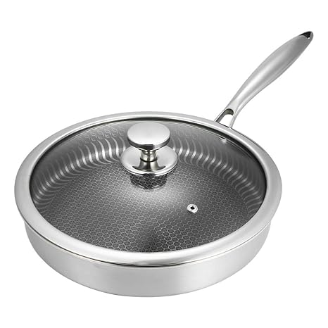 Festnight Sartén Antiadherente Sartenes Freír Con Antiadherente Tapa ...