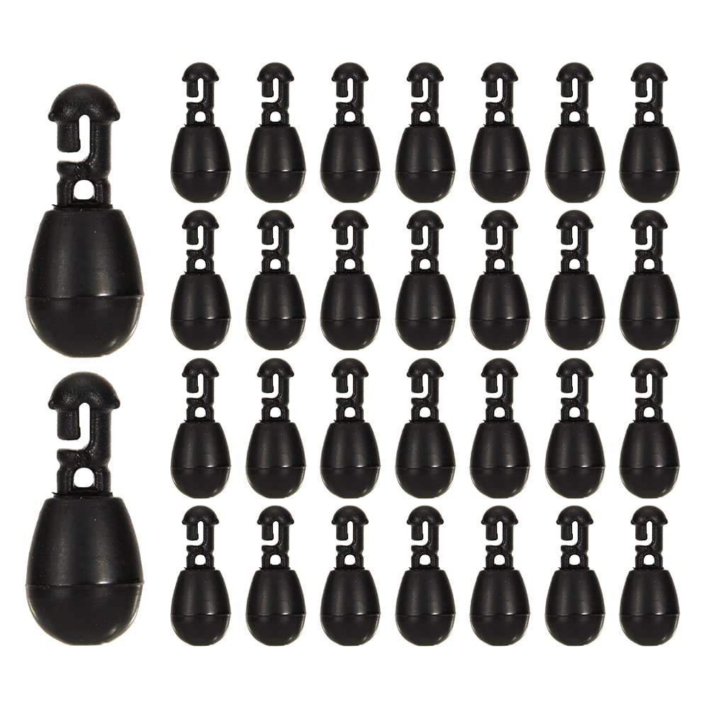 Seloobant 30 Pack Quick Change Bead Fishing Snaps Kit Fishing Connector Swivel Connector Clip for Hook links Fishing Line