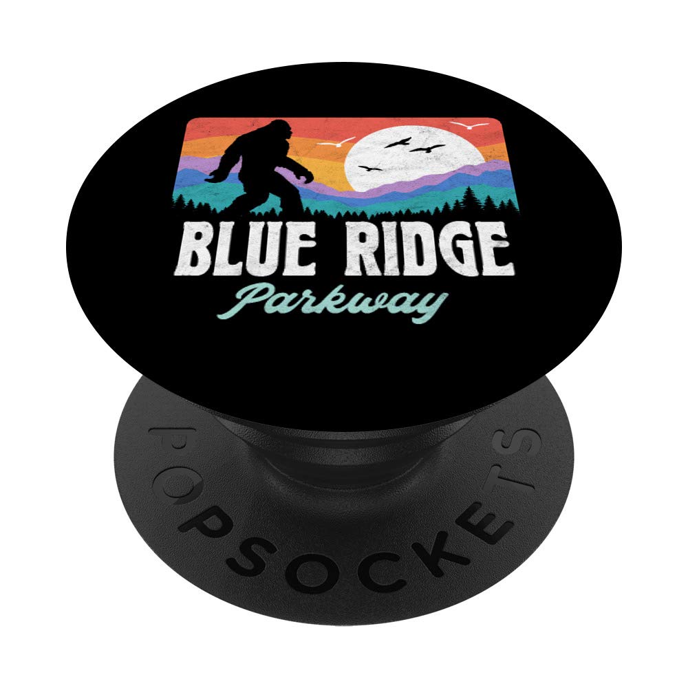 Vintage Blue Ridge Parkway Bigfoot Mountains Graphic PopSockets Grip and Stand for Phones and Tablets