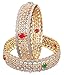 Shiv_Collection Gorgeous Traditional Bollywood Fashion CZ Stone Indian Bangles for Women Jewelry (DBV-08, 2.10)