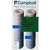 Campbell 1SS Sediment Filter Cartridge, 5 micron, 9-3/4" Length, 2/Box