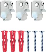 Taskar Heavy Duty Picture Hooks 15kg Load Safety Pack of 3 with Screws Wall view 2