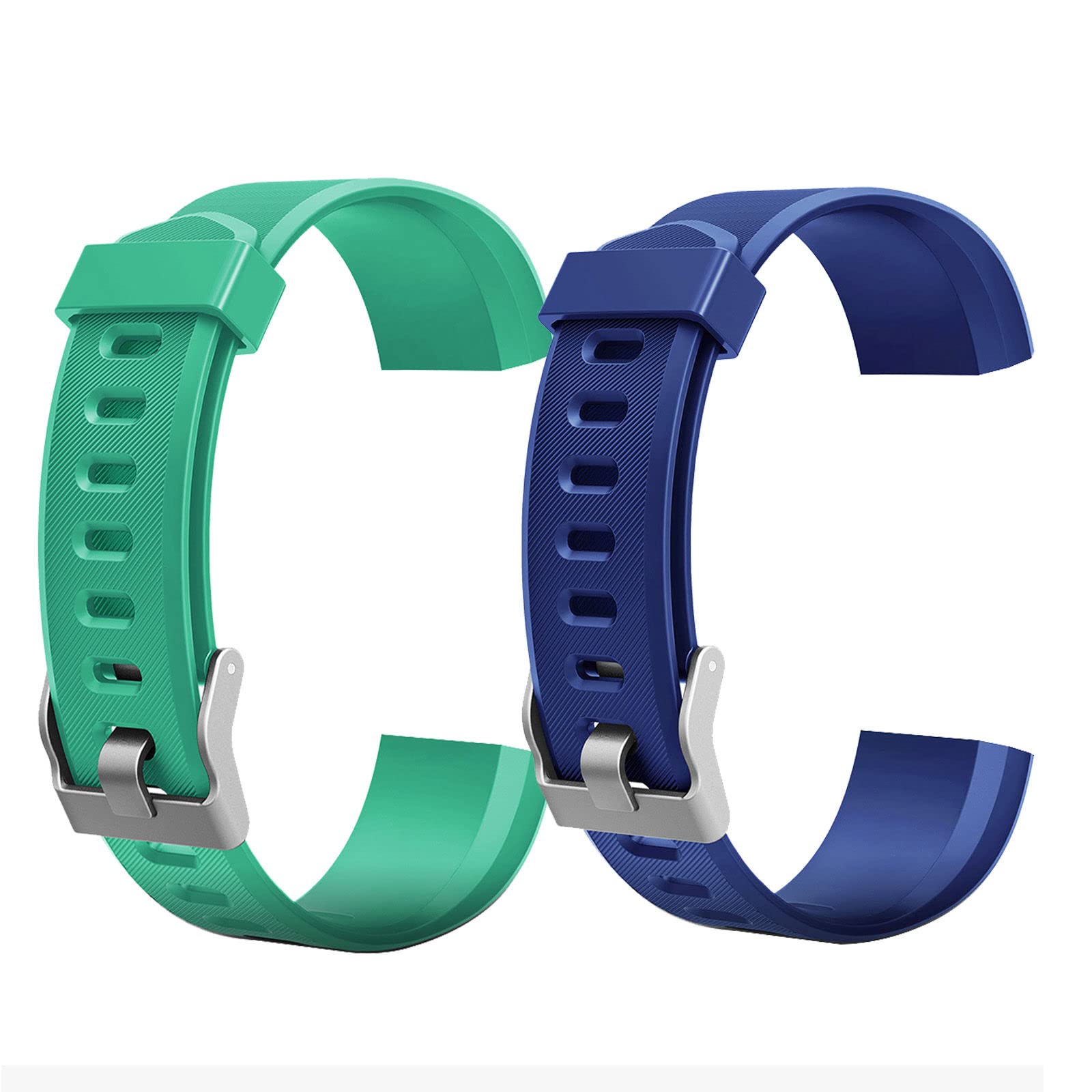 Aunis 1/2pcs Id115plus Hr Replacement Strap, Colorful Watchband for Fitness Tracker Watch, Watch Band Replacement Accessory for Id115plus Hr Smart Watch (Green+Blue)