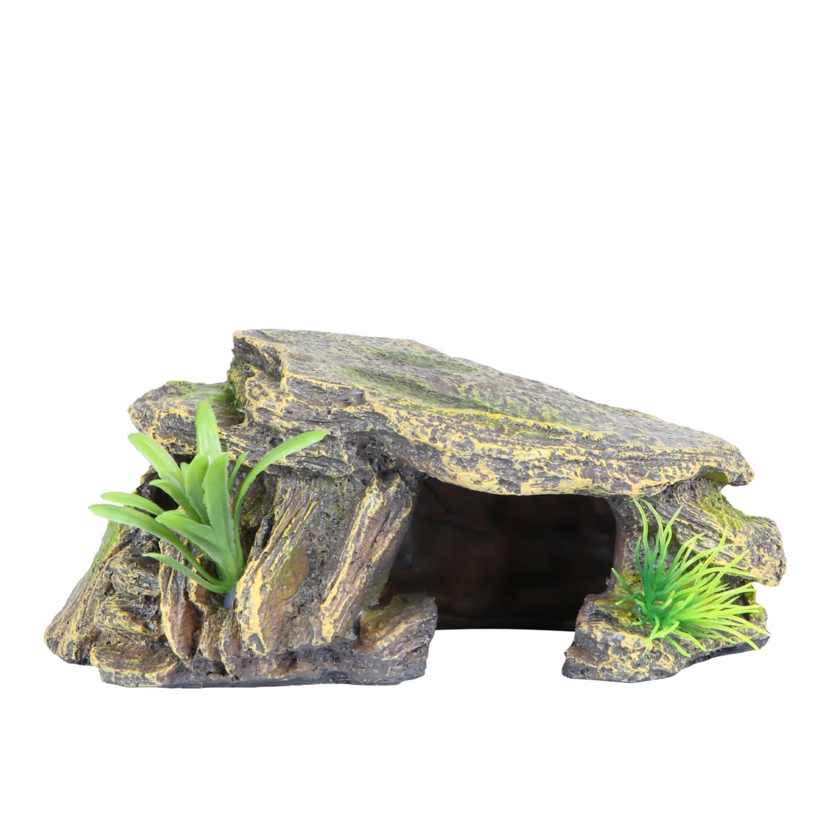 iplusmile Leopard Gecko Hides Reptile Hides and Caves Aquarium Cave Reptile Habitat Hideout Aquarium Ornament Aquarium Habitat Fish Tank Decor Reptile Pet House Ornament Turtle Beard