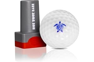 QUBI Golf Ball Stamp, Golf Ball Stamper, Reusable Self-Inking Golf Ball Stamp Marker to Identify Golf Balls, Golf Gift Golf Accessories for Men and Women Golfers