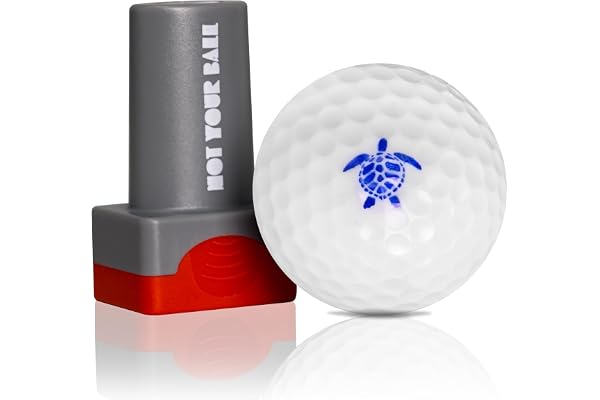 Golf Ball Stamp, Golf Ball Stamper, Reusable Self-Inking Golf Ball Stamp Marker to Identify Golf Balls, Golf Gift Golf A