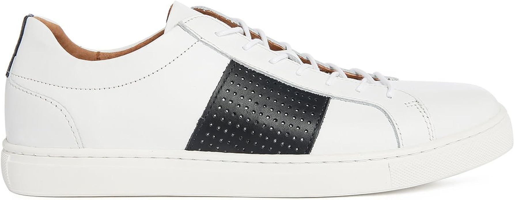 selected homme premium leather trainer in white
