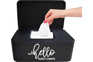 Moorfowl Hello Sweet Cheeks Flushable Wipes Holder Baby Wipes Dispenser Container Cute Funny Rustic Farmhouse Bathroom Decor