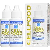 Cellfood Oxygen Boost - 1 fl oz, 2 Pack - Liquid Oxygen Supplement for Lymphatic Drainage, Altitude Sickness, Jet Lag, Fatigue, Headaches, Hangovers &amp; Energy - Gluten Free, Cert. Kosher