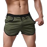 Rexcyril Men's Running Workout Bodybuilding Gym Shorts Athletic Sports Casual Short Pants