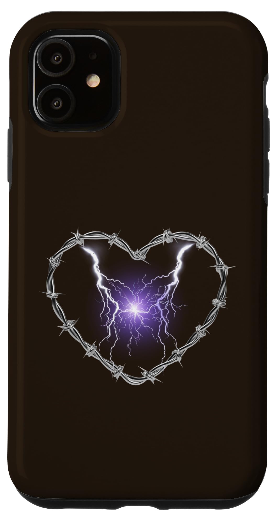 iPhone 11 Barbed Wire Heart Grunge Punk Goth Lightning Case