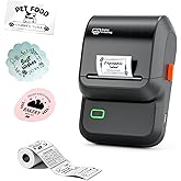 Ponek Label Maker Machine with Tape, M100 Bluetooth Thermal Label Maker with 5000 Icons and 400 Templates, Address Barcode Label Printer for Small Business, Home, Office, School, Dark Gray