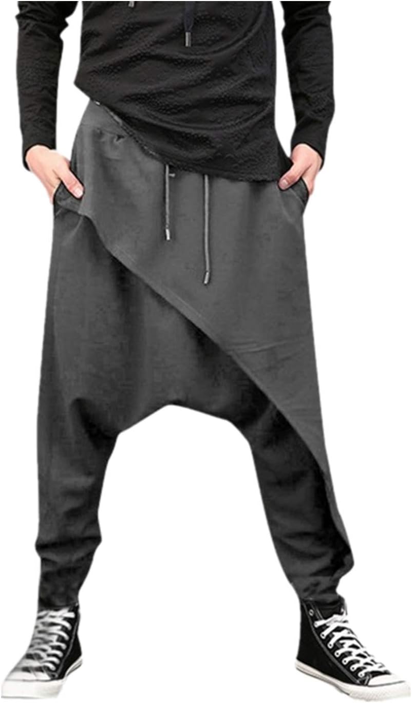 Ropa Ibicenca Hombre Pantalones Hippie De Algodón Y Lino Para