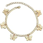 ZYALTFDC Butterfly Ankle Bracelets for Women Anklets Butterfly Bracelet Gifts for Mom Daughter Christmas Birthday Gift