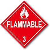 WZCNDIDI Class 3 Flammable Liquids Placard, Flamable DOT Placard, 10.75" x 10.75" Adhesive Vinyl, 25PCS, Safety Tags, Signs,DOT Hazmat Compliant,