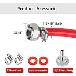 10ft Beer CO2 Gas Line Tubing for Kegerator ID