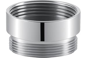 XNTONG Faucet Aerator Adapter - 55/64 inch Female to 55/64 inch Male, Chrome Brass Sink Adapter, for Kitchen and Bathroom Faucet Adapter Kit Connection (F22-M22)