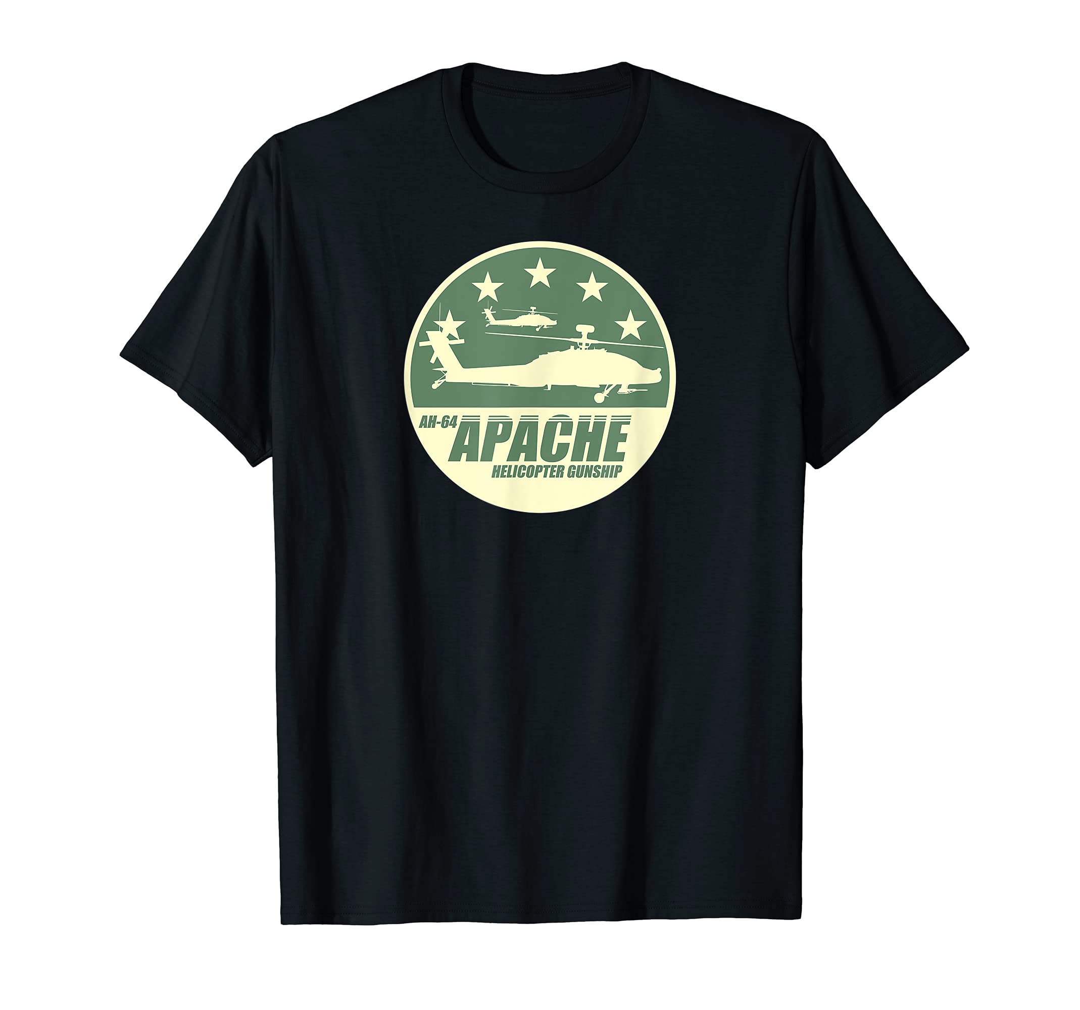 AH-64 Apache Helicopter Gunship T-Shirt