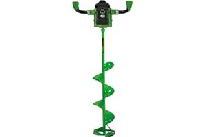 ION ICE FISHING 8" Electric Power Ice Fishing Auger with High Performance 4Ah 40V MAX GEN 1 Lithium-Ion Battery Green/Black