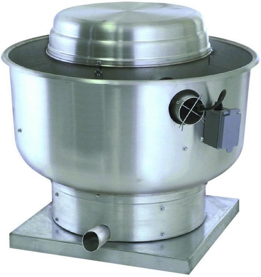 2500 CFM Belt Drive Upblast Restaurant Exhaust Fan with 15.75" Wheel (1