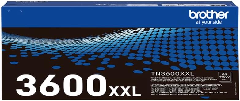 Brother TN3600XXL Black Toner Cartridge Super High Yield 11,000 Pages