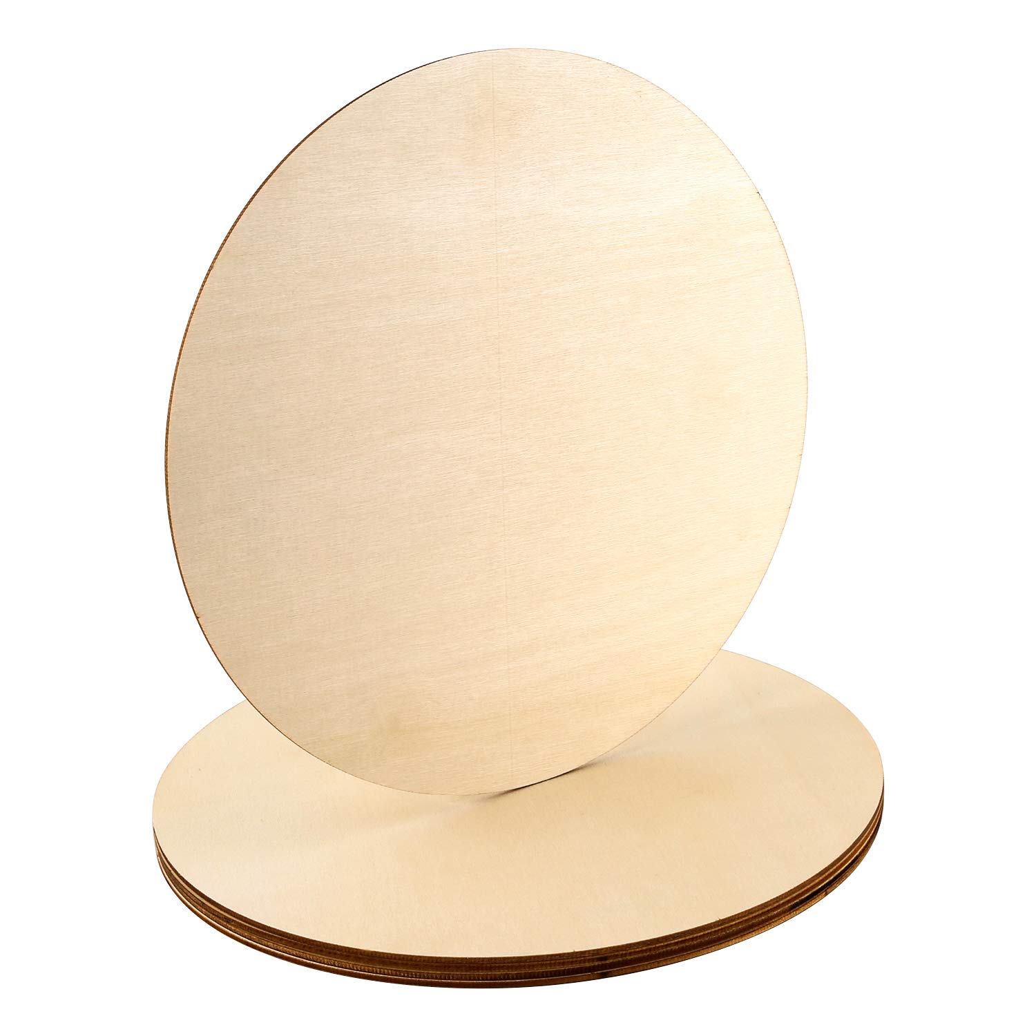 LUTER Pack of 5 Unfinished Wooden Round Discs 10 Inches - Cutouts for DIY Circle Sign
