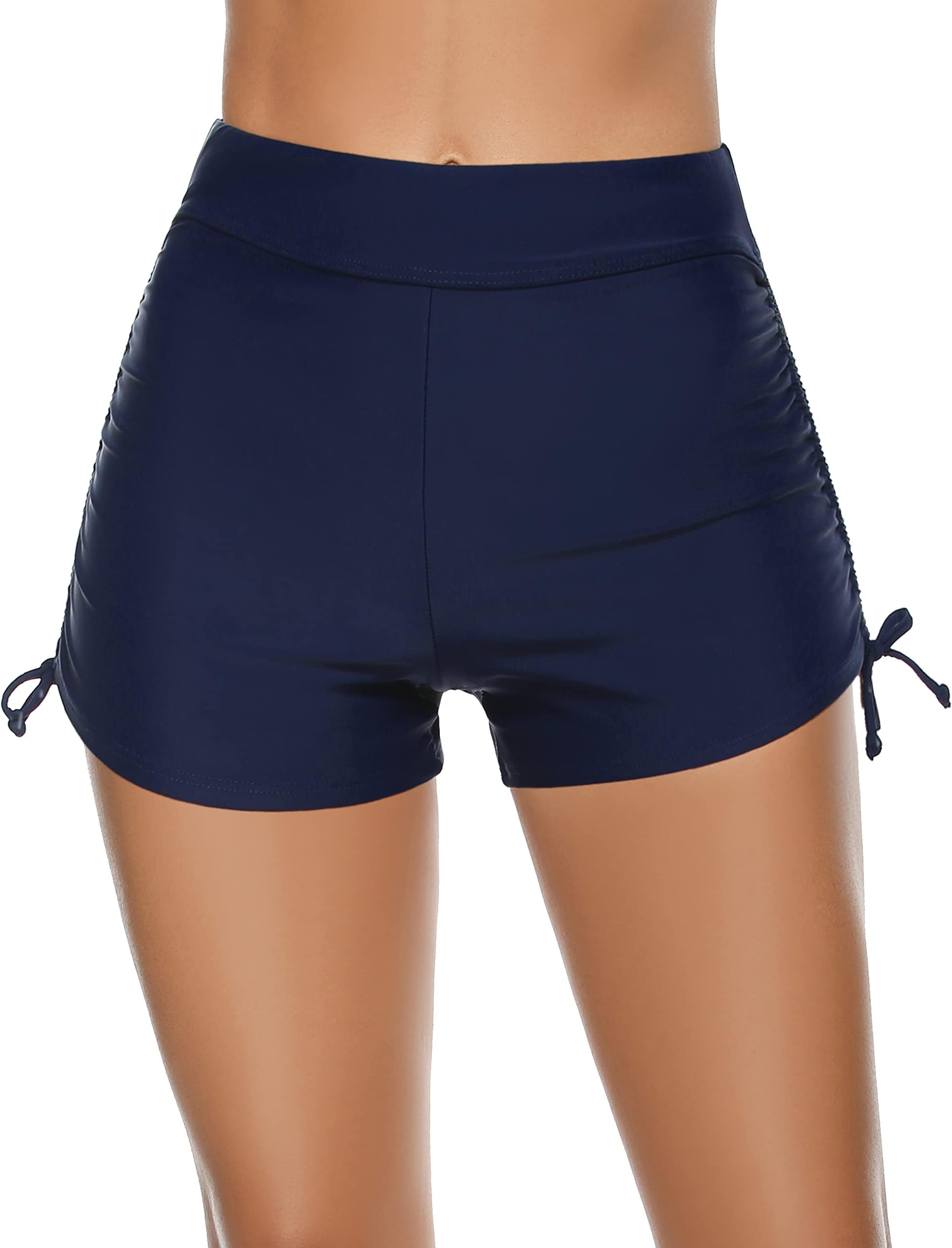 Tournesol Women's Swim Shorts High Waist Bathing Suit Boy Shorts Bikini Tankini Swimwear Boy Leg Bottoms