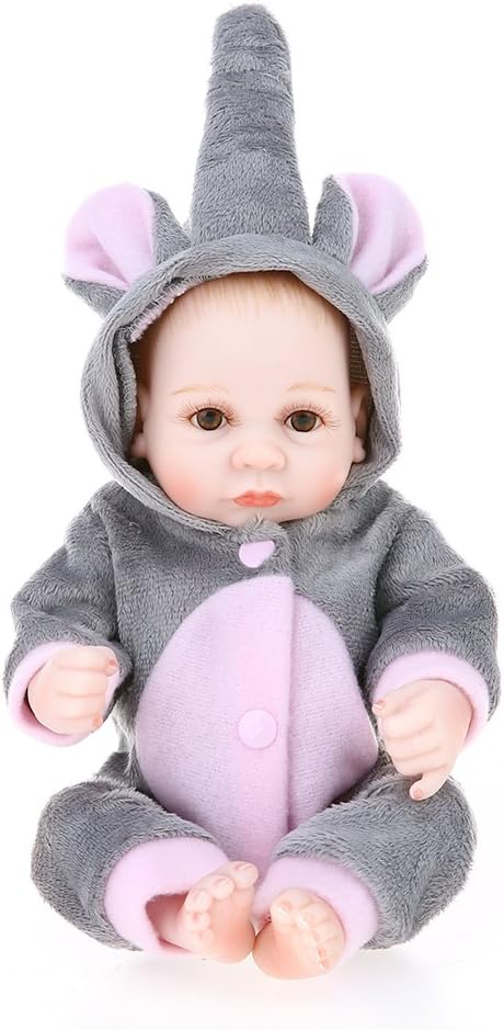 Decdeal Reborn Baby Doll Boy Full Silicone Princess Doll Baby Bath Toy With Clothes Lifelike Cute Gifts Toy