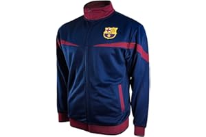Icon Sports Officially Licensed FC Barcelona Soccer Track Jacket - Unisex Kids