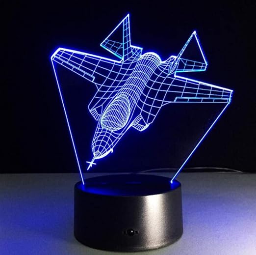 Night Light Cool 3d Aircraft Night Light Led Rc Toy Boy Gift