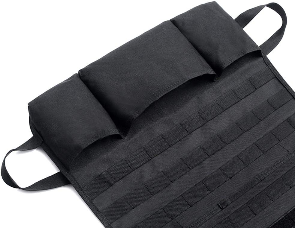 LIVIQILY Front Seat Storage Gun Sling Bag Car Seat Back Hunting Gun Holsters Pistols Organizer with Pockets (Black): Sports & Outdoors