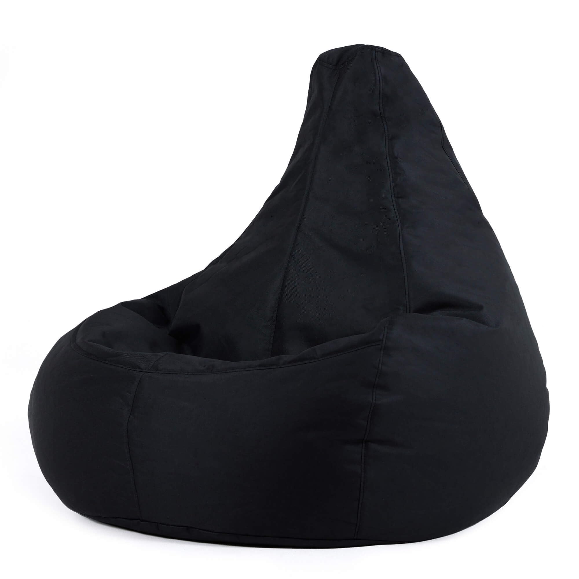 Bean Bag Bazaar Dalton Gaming Bean Bag Chair, Black, Water Resistant Fabric, Beanbag for Indoor and Outdoor Use with Filling Included, Gaming, Bedroom, Living Room, Garden