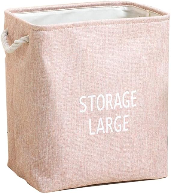 Plegable Cesto De Ropa con Asas De Algodón Duraderas, Grande Canasta De