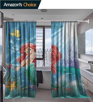 Amazon Com Diy Sheer Curtains Download Printing Rod Pocket Two