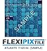 FLEXIPIXTILE, SAMPLE, Aluminum Mosaic Tile, Peel & Stick, Kitchen Backsplash, Accent Wall, ATLANTIS
