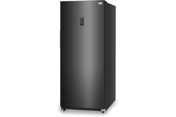 17 Cu. Ft. Convertible Freezer Refrigerator, Upright Freezer with Glass Shelves, ENERGY STAR rated, Frost Free, BUC1700XB, Black