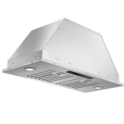 JOCO 30 Inch Range Hood Insert, 900 CFM Stainless Steel Built-In Kitchen Vent Hood, Convertible for Ducted or Ductless Installation, 4-Speed Gesture/Touch/Remote Control, Model B01-30G