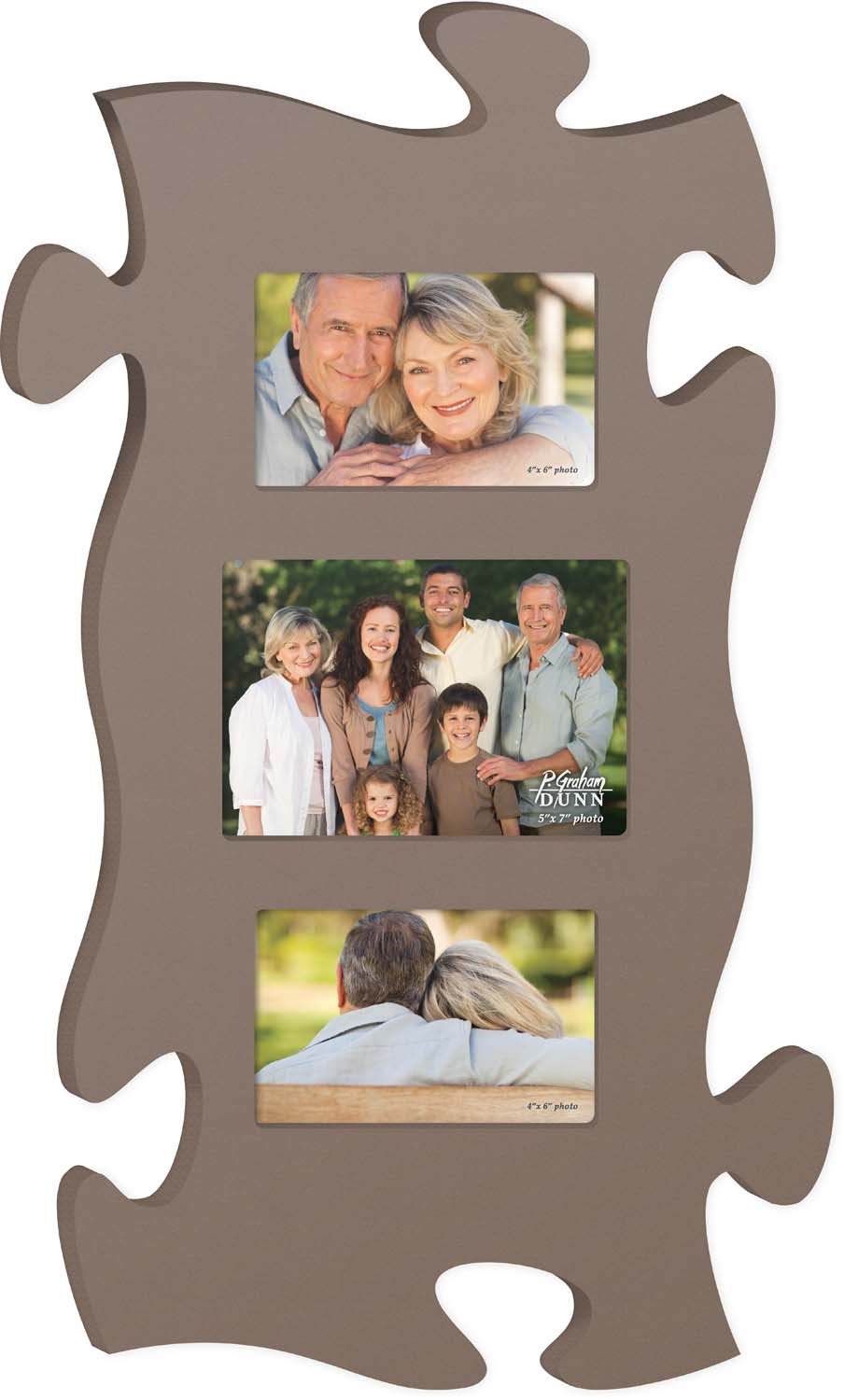 Brown 13 x 22 Wall Hanging Wood Puzzle Piece Photo Frame Amazon.ca