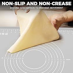Silicone Baking Mat 32" x 24", Extra Thick Dough